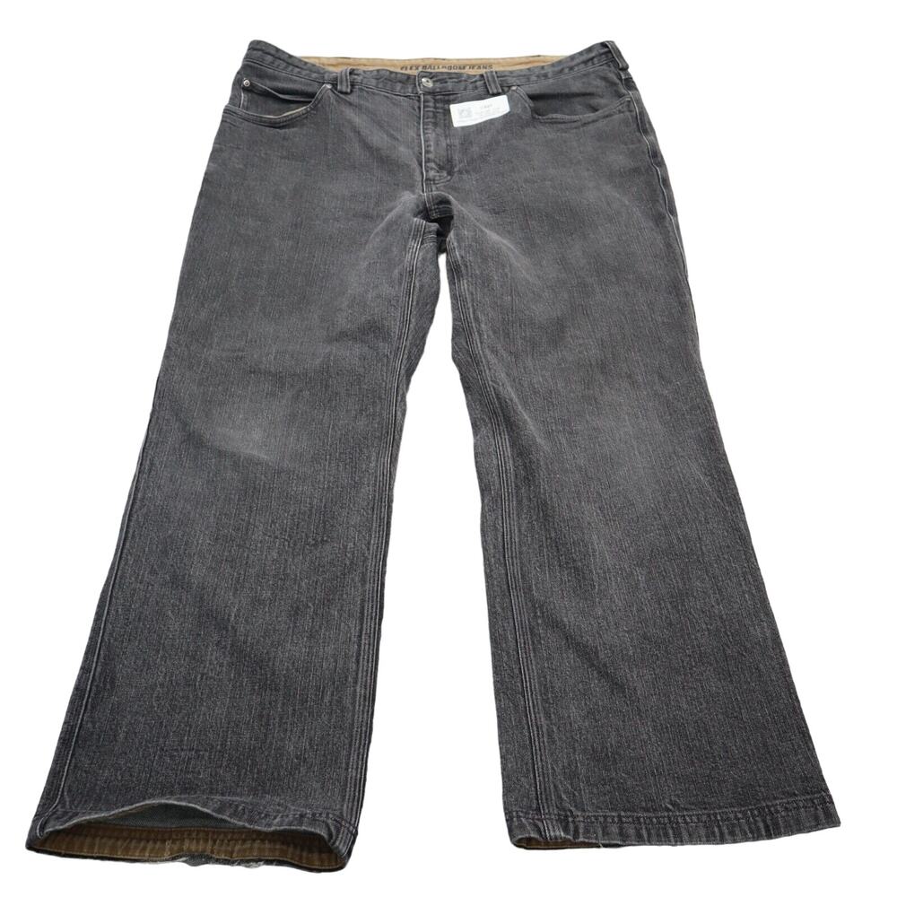 Duluth Trading Jeans Pants Mens 42x30 Black Gray Casual Outdoors Flex Ballroom